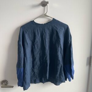 Fabiana Pagina Blue Long Sleeve Top